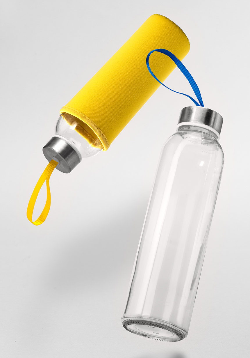 Стъклена бутилка за вода CAMU 500ml Стъклена бутилка за вода CAMU 500ml